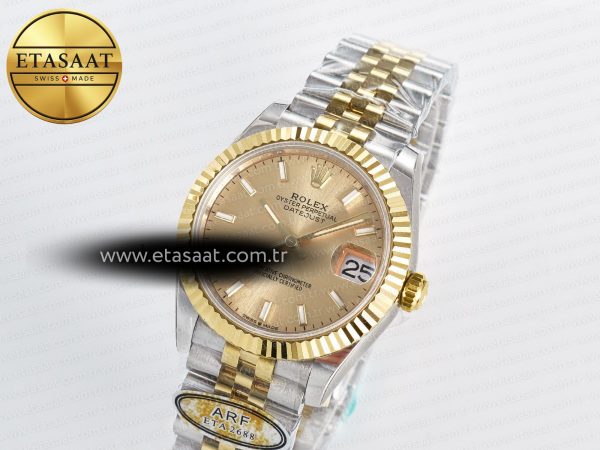 DateJust 31 278273 ARF 1:1 Best Edition 904L Steel YG Dial Stick Marker on SS/YG Jubilee Bracelet ETA 2688