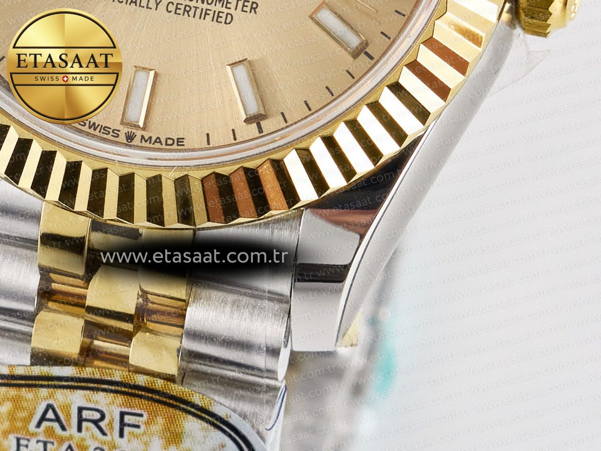 DateJust 31 278273 ARF 1:1 Best Edition 904L Steel YG Dial Stick Marker on SS/YG Jubilee Bracelet ETA 2688 - Görsel 13