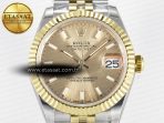 DateJust 31 278273 ARF 1:1 Best Edition 904L Steel YG Dial Stick Marker on SS/YG Jubilee Bracelet ETA 2688 - Görsel 4