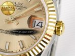 DateJust 31 278273 ARF 1:1 Best Edition 904L Steel YG Dial Stick Marker on SS/YG Oyster Bracelet ETA 2688 - Görsel 11