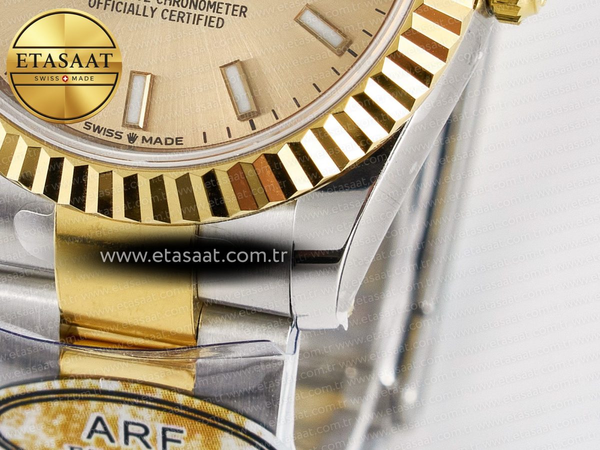 DateJust 31 278273 ARF 1:1 Best Edition 904L Steel YG Dial Stick Marker on SS/YG Oyster Bracelet ETA 2688 - Görsel 13