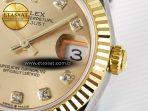 DateJust 31 278273 ARF 1:1 Best Edition 904L Steel YG Diamonds Dial on SS/YG Jubilee Bracelet ETA 2688 - Görsel 11