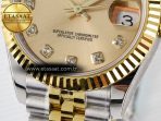 DateJust 31 278273 ARF 1:1 Best Edition 904L Steel YG Diamonds Dial on SS/YG Jubilee Bracelet ETA 2688 - Görsel 12