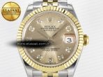 DateJust 31 278273 ARF 1:1 Best Edition 904L Steel YG Diamonds Dial on SS/YG Jubilee Bracelet ETA 2688 - Görsel 4