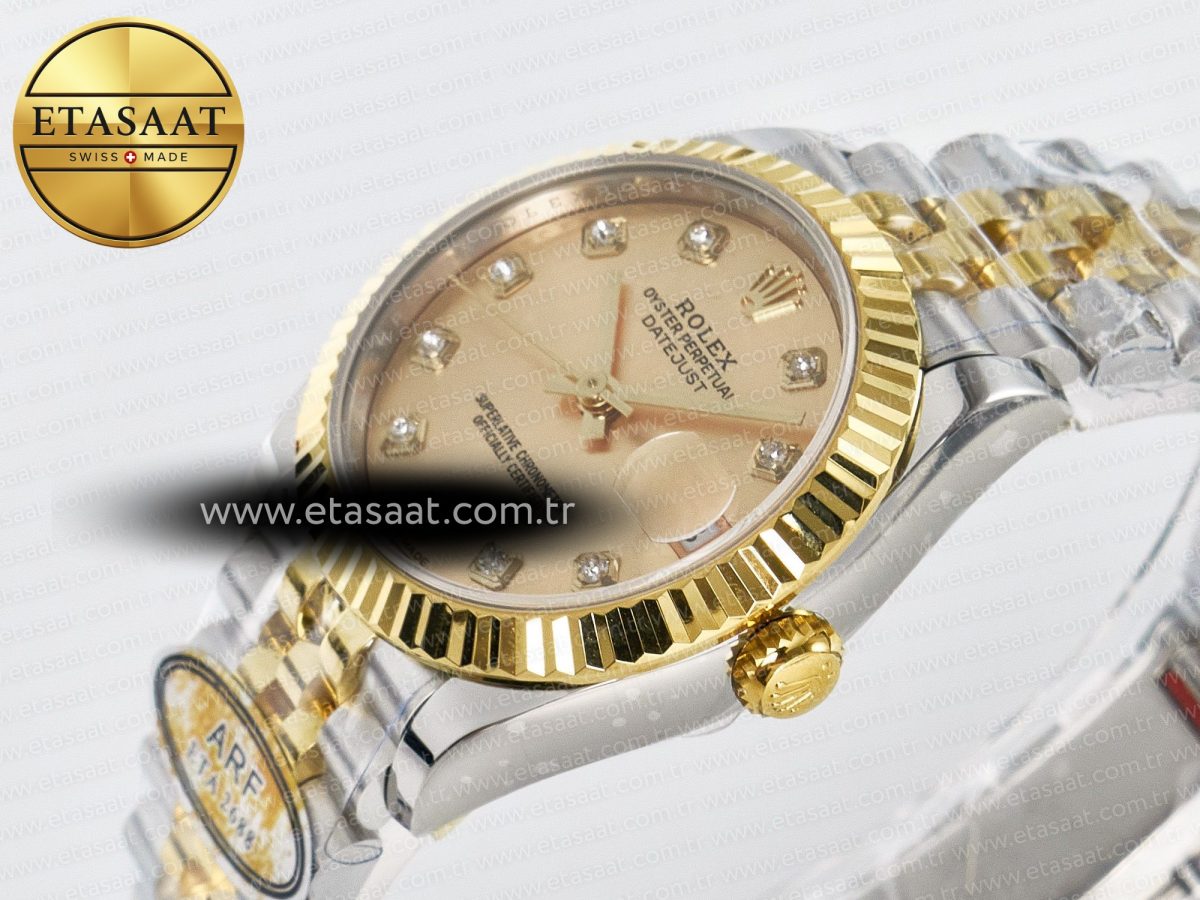 DateJust 31 278273 ARF 1:1 Best Edition 904L Steel YG Diamonds Dial on SS/YG Jubilee Bracelet ETA 2688 - Görsel 6
