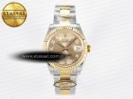 DateJust 31 278273 ARF 1:1 Best Edition 904L Steel YG Diamonds Dial on SS/YG Oyster Bracelet ETA 2688 - Görsel 3