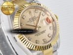 DateJust 31 278273 ARF 1:1 Best Edition 904L Steel YG Diamonds Dial on SS/YG Oyster Bracelet ETA 2688 - Görsel 5