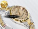DateJust 31 278273 ARF 1:1 Best Edition 904L Steel YG Diamonds Dial on SS/YG Oyster Bracelet ETA 2688 - Görsel 7