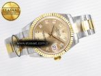 DateJust 31 278273 ARF 1:1 Best Edition 904L Steel YG Diamonds Dial on SS/YG Oyster Bracelet ETA 2688 - Görsel 8