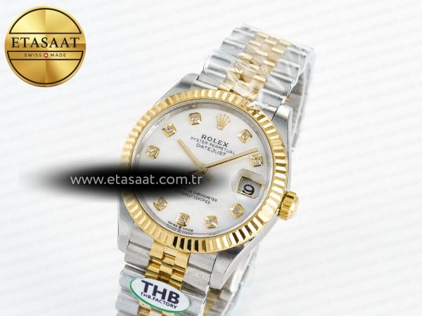 Rolex DateJust 278273 904L Steel White Diamonds Dial on SS/YG Cal.2236