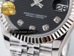 DateJust 31 278274 ARF 1:1 Best Edition 904L Steel Black Diamonds Dial on SS Jubilee Bracelet ETA 2688 - Görsel 12