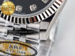 DateJust 31 278274 ARF 1:1 Best Edition 904L Steel Black Diamonds Dial on SS Jubilee Bracelet ETA 2688 - Görsel 13