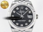 DateJust 31 278274 ARF 1:1 Best Edition 904L Steel Black Diamonds Dial on SS Jubilee Bracelet ETA 2688 - Görsel 4