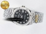 DateJust 31 278274 ARF 1:1 Best Edition 904L Steel Black Diamonds Dial on SS Jubilee Bracelet ETA 2688 - Görsel 9