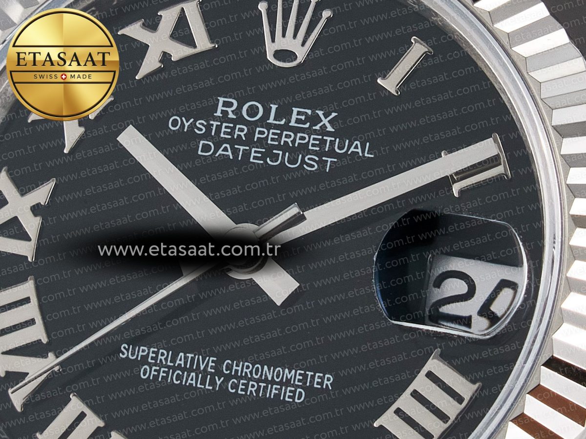 DateJust 31 278274 ARF 1:1 Best Edition 904L Steel Black Roman Dial on SS Jubilee Bracelet ETA 2688 - Görsel 10