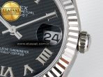 DateJust 31 278274 ARF 1:1 Best Edition 904L Steel Black Roman Dial on SS Jubilee Bracelet ETA 2688 - Görsel 11