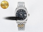 DateJust 31 278274 ARF 1:1 Best Edition 904L Steel Black Roman Dial on SS Jubilee Bracelet ETA 2688 - Görsel 3
