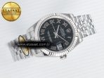 DateJust 31 278274 ARF 1:1 Best Edition 904L Steel Black Roman Dial on SS Jubilee Bracelet ETA 2688 - Görsel 8
