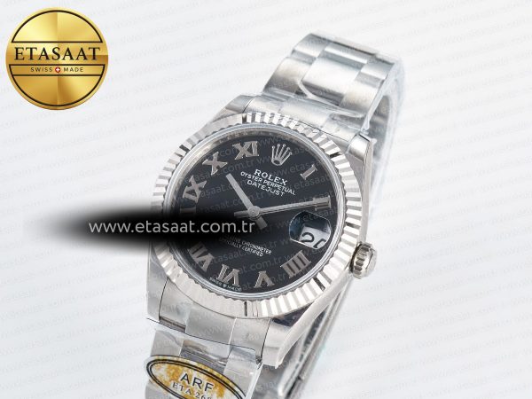 DateJust 31 278274 ARF 1:1 Best Edition 904L Steel Black Roman Dial on SS Oyster Bracelet ETA 2688