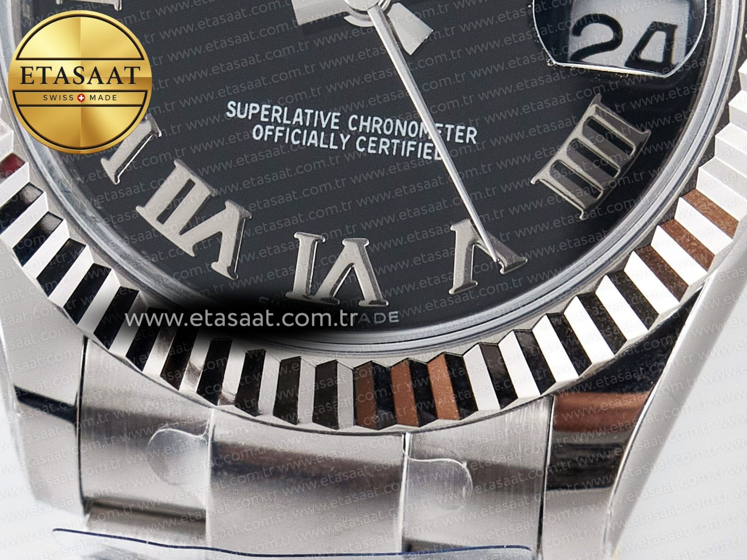 DateJust 31 278274 ARF 1:1 Best Edition 904L Steel Black Roman Dial on SS Oyster Bracelet ETA 2688 - Görsel 12