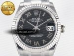 DateJust 31 278274 ARF 1:1 Best Edition 904L Steel Black Roman Dial on SS Oyster Bracelet ETA 2688 - Görsel 4