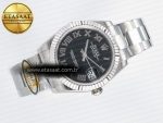 DateJust 31 278274 ARF 1:1 Best Edition 904L Steel Black Roman Dial on SS Oyster Bracelet ETA 2688 - Görsel 8