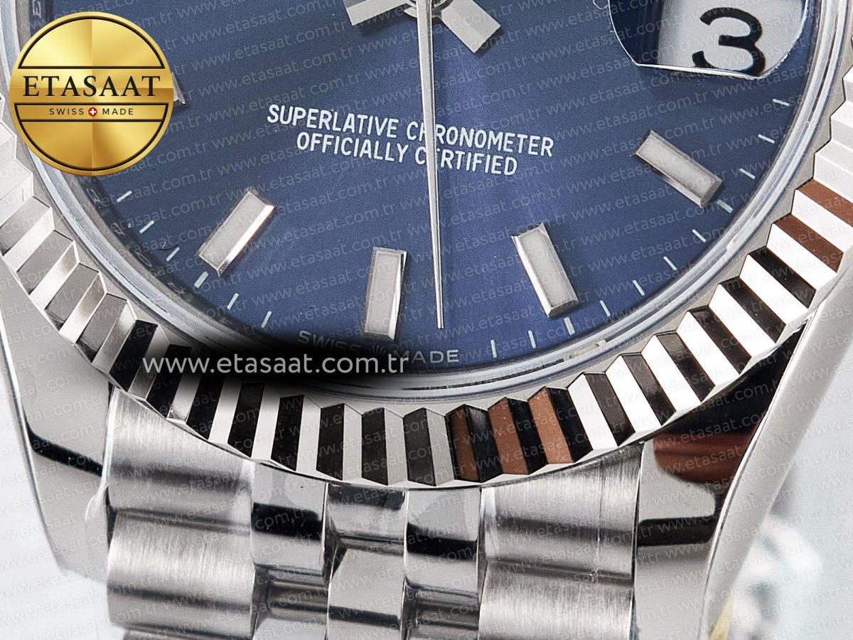 DateJust 31 278274 ARF 1:1 Best Edition 904L Steel Blue Dial Stick Marker on SS Jubilee Bracelet ETA 2688 - Görsel 12