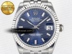 DateJust 31 278274 ARF 1:1 Best Edition 904L Steel Blue Dial Stick Marker on SS Jubilee Bracelet ETA 2688 - Görsel 4