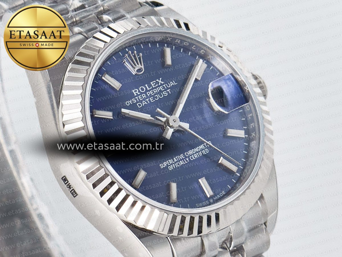 DateJust 31 278274 ARF 1:1 Best Edition 904L Steel Blue Dial Stick Marker on SS Jubilee Bracelet ETA 2688 - Görsel 5