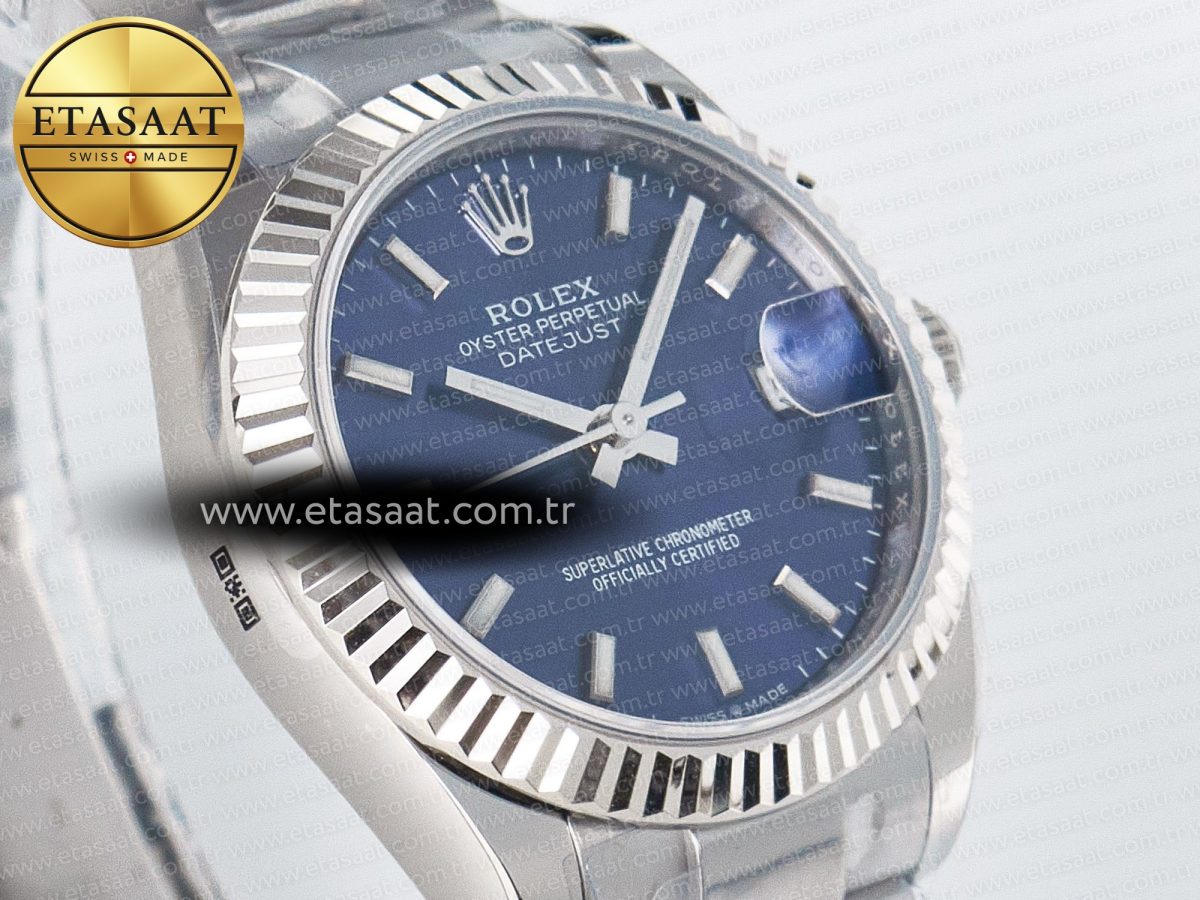 DateJust 31 278274 ARF 1:1 Best Edition 904L Steel Blue Dial Stick Marker on SS Oyster Bracelet ETA 2688 - Görsel 5