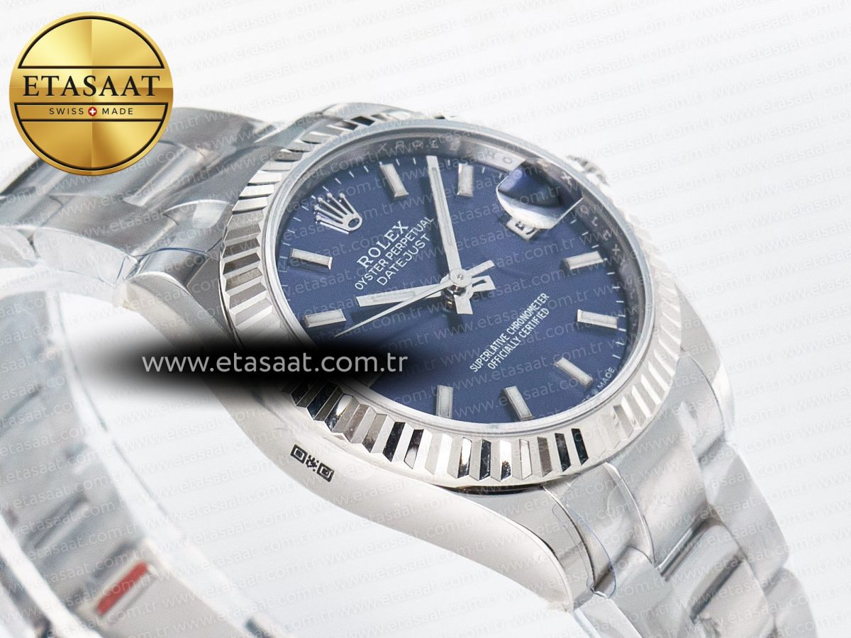 DateJust 31 278274 ARF 1:1 Best Edition 904L Steel Blue Dial Stick Marker on SS Oyster Bracelet ETA 2688 - Görsel 7