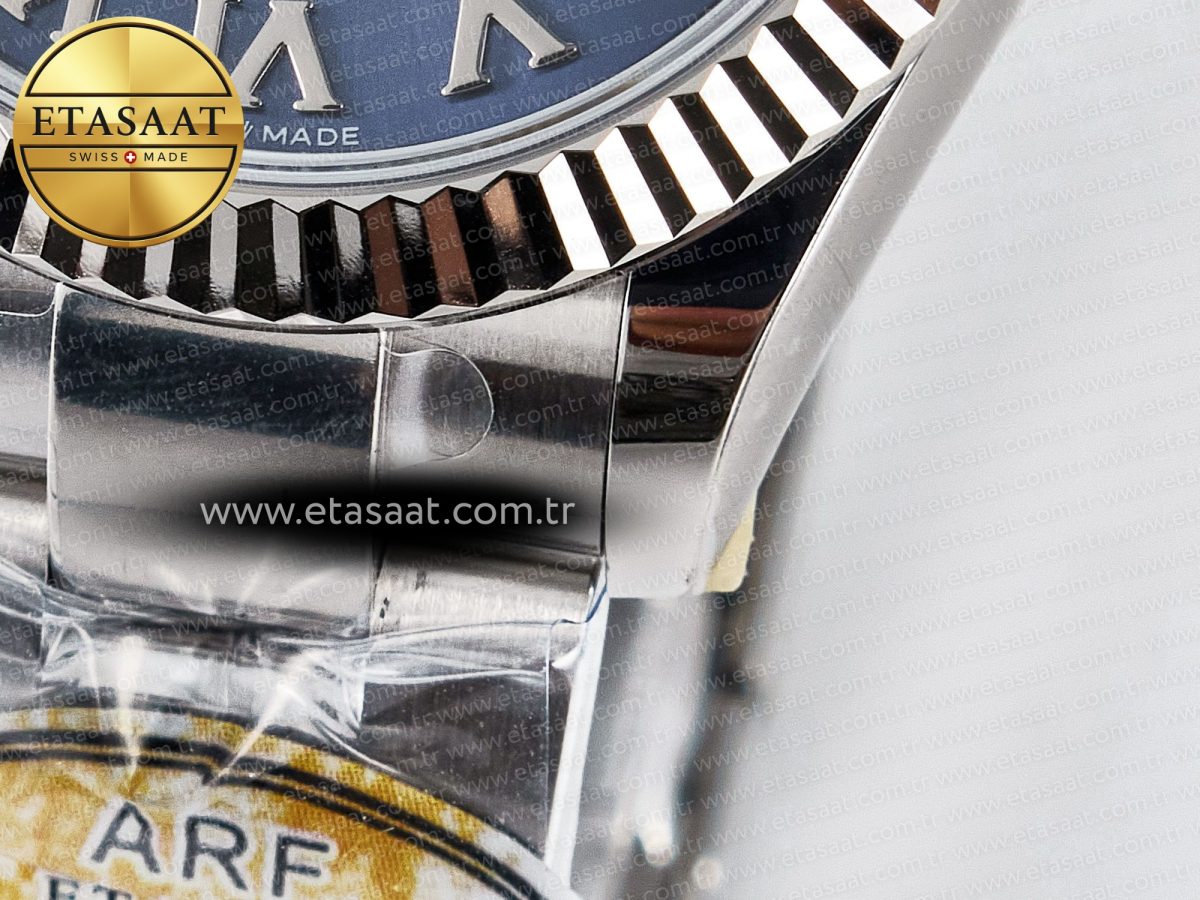 DateJust 31 278274 ARF 1:1 Best Edition 904L Steel Blue Roman Dial on SS Oyster Bracelet ETA 2688 - Görsel 13