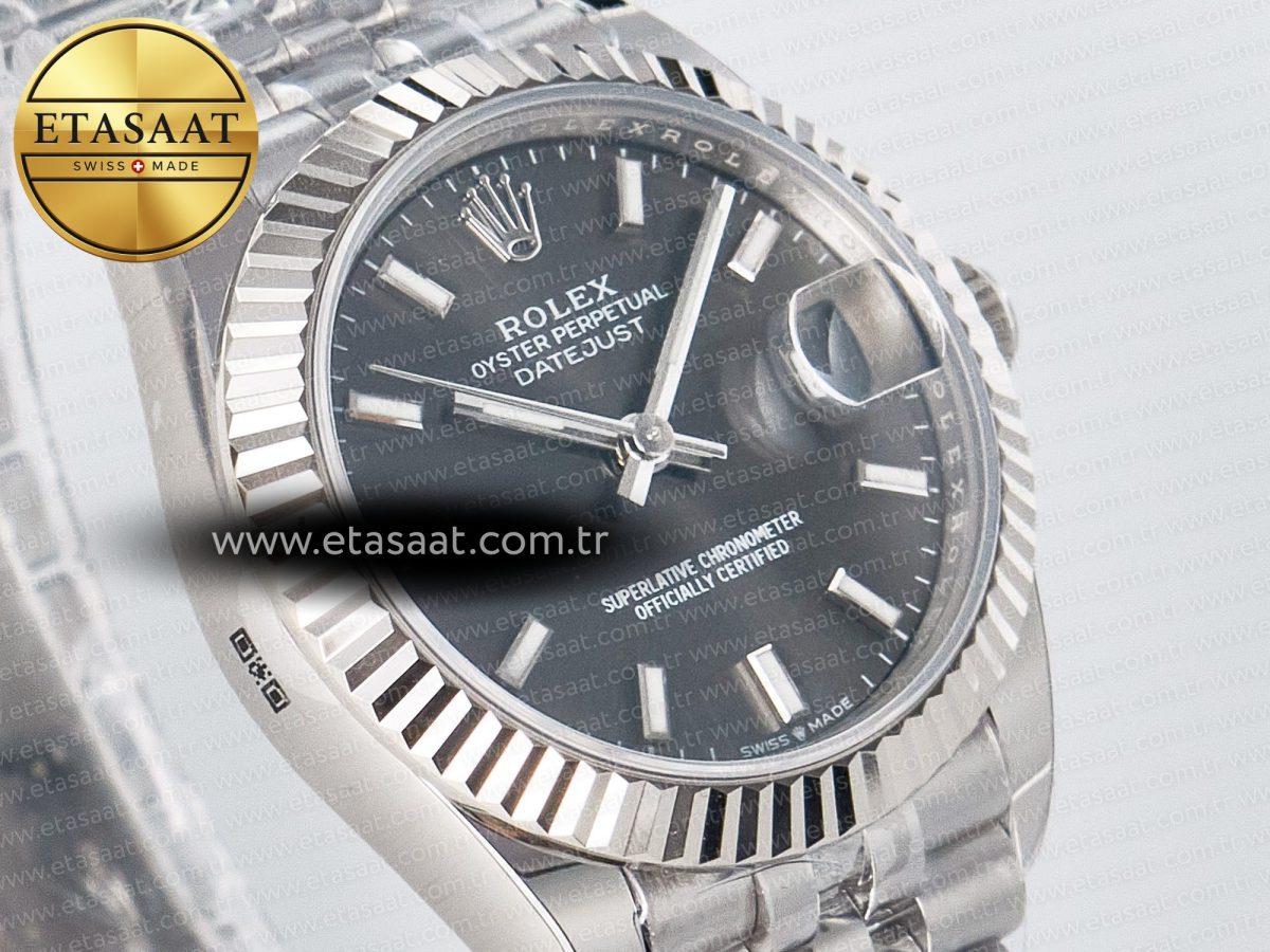 DateJust 31 278274 ARF 1:1 Best Edition 904L Steel Gray Dial Stick Marker on SS Jubilee Bracelet ETA 2688 - Görsel 5