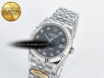 DateJust 31 278274 ARF 1:1 Best Edition 904L Steel Gray Diamonds Dial on SS Jubilee Bracelet ETA 2688