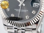 DateJust 31 278274 ARF 1:1 Best Edition 904L Steel Gray Diamonds Dial on SS Jubilee Bracelet ETA 2688 - Görsel 12