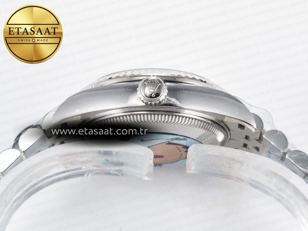 DateJust 31 278274 ARF 1:1 Best Edition 904L Steel Gray Diamonds Dial on SS Jubilee Bracelet ETA 2688 - Görsel 15