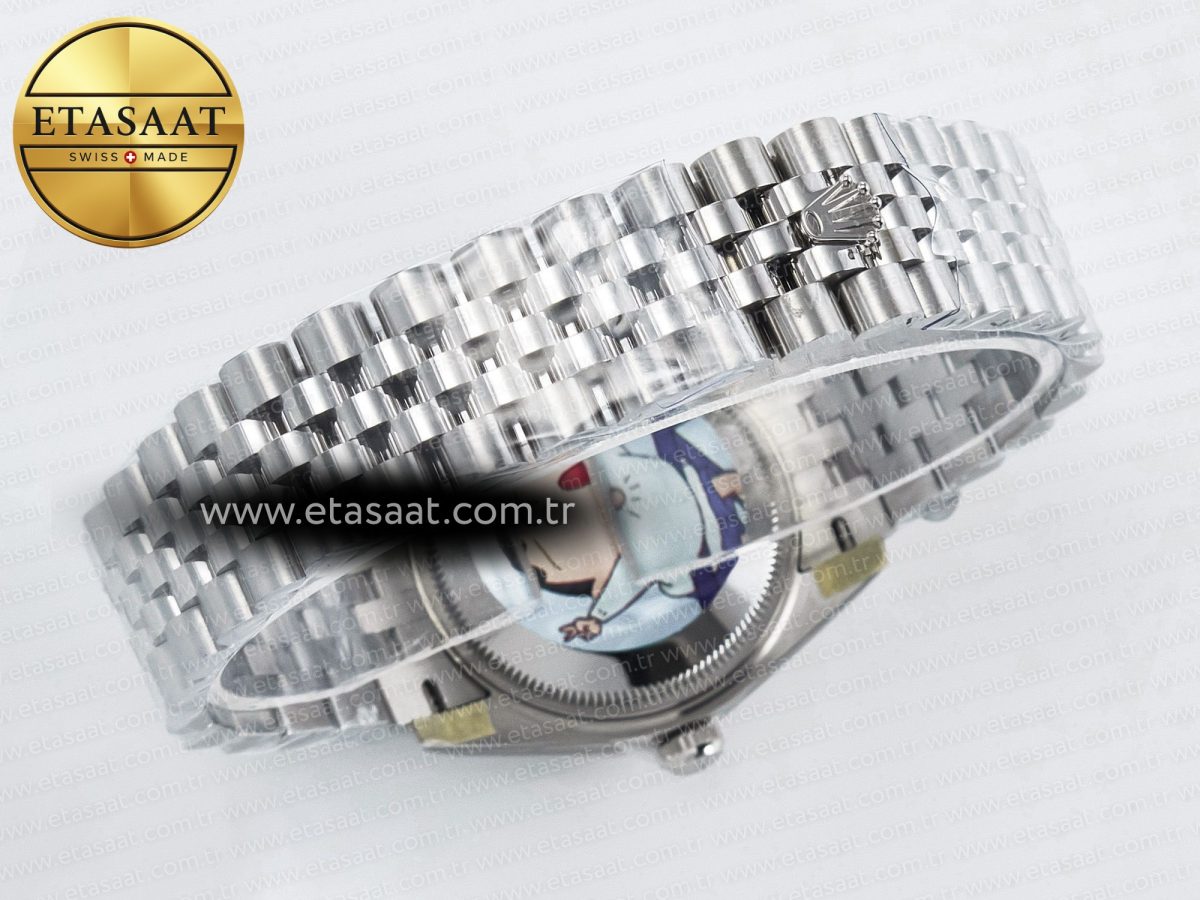 DateJust 31 278274 ARF 1:1 Best Edition 904L Steel Gray Diamonds Dial on SS Jubilee Bracelet ETA 2688 - Görsel 16