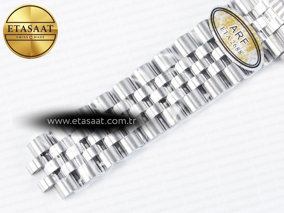 DateJust 31 278274 ARF 1:1 Best Edition 904L Steel Gray Diamonds Dial on SS Jubilee Bracelet ETA 2688 - Görsel 24