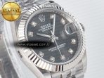 DateJust 31 278274 ARF 1:1 Best Edition 904L Steel Gray Diamonds Dial on SS Jubilee Bracelet ETA 2688 - Görsel 5