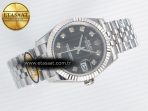 DateJust 31 278274 ARF 1:1 Best Edition 904L Steel Gray Diamonds Dial on SS Jubilee Bracelet ETA 2688 - Görsel 8