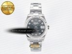 DateJust 31 278274 ARF 1:1 Best Edition 904L Steel Gray Diamonds Dial on SS Oyster Bracelet ETA 2688 - Görsel 3