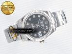 DateJust 31 278274 ARF 1:1 Best Edition 904L Steel Gray Diamonds Dial on SS Oyster Bracelet ETA 2688 - Görsel 8