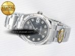 DateJust 31 278274 ARF 1:1 Best Edition 904L Steel Gray Diamonds Dial on SS Oyster Bracelet ETA 2688 - Görsel 9