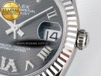 DateJust 31 278274 ARF 1:1 Best Edition 904L Steel Gray Roman Diamonds Dial on SS Jubilee Bracelet ETA 2688 - Görsel 11