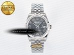 DateJust 31 278274 ARF 1:1 Best Edition 904L Steel Gray Roman Diamonds Dial on SS Jubilee Bracelet ETA 2688 - Görsel 3
