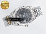 DateJust 31 278274 ARF 1:1 Best Edition 904L Steel Gray Roman Diamonds Dial on SS Jubilee Bracelet ETA 2688 - Görsel 8