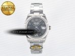DateJust 31 278274 ARF 1:1 Best Edition 904L Steel Gray Roman Diamonds Dial on SS Oyster Bracelet ETA 2688 - Görsel 3