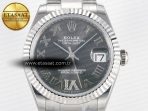 DateJust 31 278274 ARF 1:1 Best Edition 904L Steel Gray Roman Diamonds Dial on SS Oyster Bracelet ETA 2688 - Görsel 4