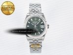 DateJust 31 278274 ARF 1:1 Best Edition 904L Steel Green Dial Stick Marker on SS Jubilee Bracelet ETA 2688 - Görsel 3