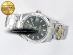 DateJust 31 278274 ARF 1:1 Best Edition 904L Steel Green Dial Stick Marker on SS Oyster Bracelet ETA 2688 - Görsel 9